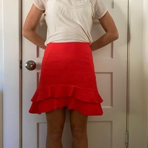 Sandro red skirt
